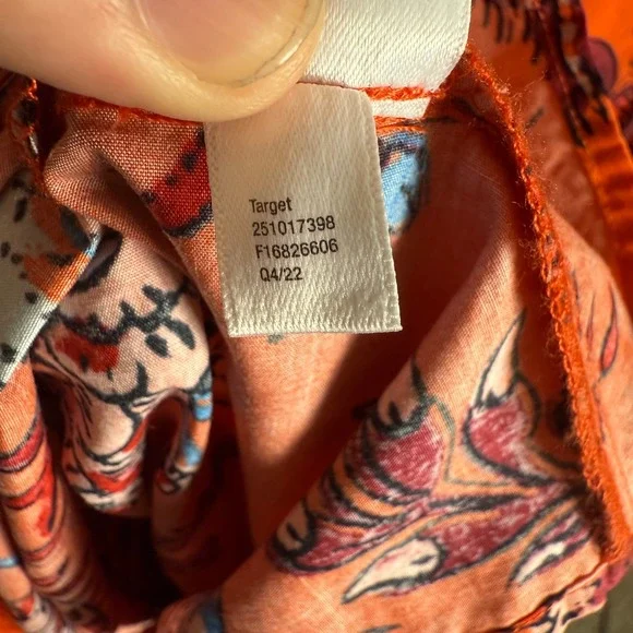 Rhode for Target XS Orange Floral Print‎ Sleeveless Tiered Maxi Dress Casual - Picture 5 of 8